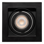 Projectlight Bloq - inbouwspot - 100 x 100 mm, 92 x 92 mm inbouwmaat - zwart