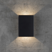 Nordlux Fold - buiten wandverlichting - 14,8 x 5 x 21 cm - 2 x 3,5W LED inc. - IP54 - zwart