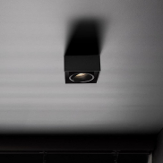 Nova Luce Brook - inbouwspot - 9,6 x 9,6 x 7,8 cm, inbouwmaat 79 mm - zwart