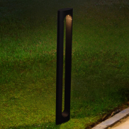 Nova Luce Dira - tuinpaal - 11,5 x 65 x 5 cm - 6W LED incl. - IP65 - donker antraciet