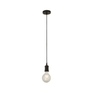 Searchlight Suspension - hanglamp - Ø 9,8 x 150 cm - mat zwart