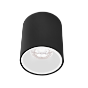 Century Italia Essenza Rondo - opbouwspot 1L - Ø 9,6 x 10,2 cm - wit en zwart