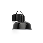 Faro Tatawin - wandlamp - Ø 18,4 x 15,5 cm - satijnzwart en glanszwart