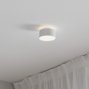 Nova Luce Ozen - plafondlamp - Ø 14 x 8,8 cm - 24W LED incl. - zandwit