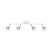 Nova Luce Base - opbouwspot 4L - 51 x 8 x 10,9 cm - mat wit
