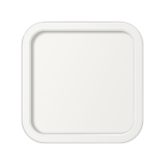 ETH Loïs - plafondlamp - 30 x 30 x 5 cm - 3 stappen dimbaar - 24W LED incl. - IP44 -  wit