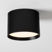 Nova Luce Ziaza - plafondlamp - Ø 12 x 8,6 cm - 17W LED incl. - zandzwart