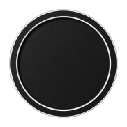ETH Loïs - plafondlamp - Ø 30 x 5 cm - 3 stappen dimmer - 15W LED incl. -  IP44 - zwart