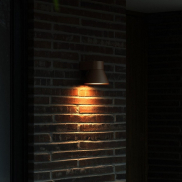 Nordlux Kyklop Cone - buiten wandverlichting - Ø 15,6 x 13,9 cm - IP54 - roestig