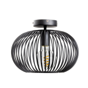 ETH Wire - plafondlamp - Ø 30 x 23 cm - zwart