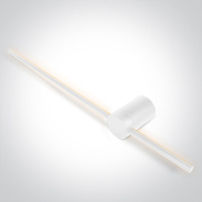 ONE Light Decorative - wandverlichting - 90 x 7 x 11 cm -  15W LED incl. - wit