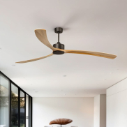Faro Kauai XXL - plafondventilator - Ø 233 cm - bruin en den
