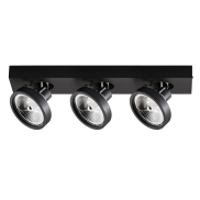 VK Lighting Kylos - opbouwspot 3L - 50,5 x 12 x 12,9 cm - zwart