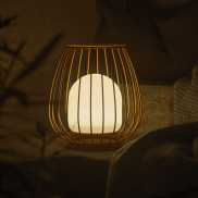 Nordlux Jim To-Go - oplaadbare tafellamp buiten - Ø 28 x 30,3 cm - 3W LED incl. - IP54 - oranje