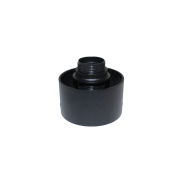 Artdelight Rosario - lamphouder voor PL 202 - Ø9,5 x 9,5 cm - zwart