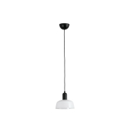 Faro Tatawin - hanglamp - Ø 18,4 x 108,1 cm - zwart/melkglas