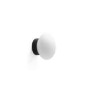 Faro Nubo 120 - wandlamp - Ø 12 x 9 cm - 7,8W LED incl. - IP44 - mat zwart en wit