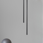 Nova Luce Elettra - hanglamp - Ø 1,5 x 200 cm - 5W LED incl. - zand zwart