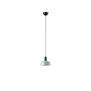 Faro Tatawin S - hanglamp - Ø 18,4 x 208,1 cm - satijnzwart en glanzend grijsblauw