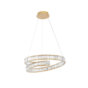 Nova Luce Conceto - hanglamp - Ø 60 x 120 cm - 50W dimbare LED incl. - goud