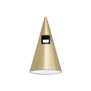 Nova Luce Cono - lichtpunt magnetisch railsysteem - Ø 6 x 10,6 cm - 5W LED incl. - satijn messing