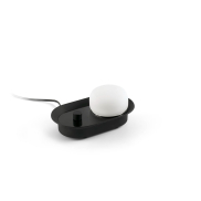 Faro Maya - wand/tafellamp - 12,2 x 8,7 x 8,9 cm - zwart