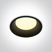 ONE Light Downlights Fixed LED - inbouwspot - Ø 120 mm, Ø 110 mm inbouwmaat - 12W LED incl. - zwart