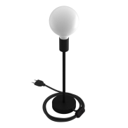 Creative Cables Alzaluce - tafellamp - Ø 12 x 39 cm - metaal - zwart