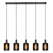 Lucide Lambres - hanglamp - 164 x 15 x 164 cm - zwart