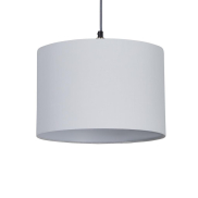 Searchlight Clyde Drum - lampenkap - Ø 30 x 20 cm - wit