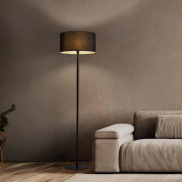 Nova Luce Sibnia - vloerlamp - Ø 45 x 164,8 cm - zandzwart