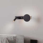 Nova Luce Noima - wandlamp - 28,5 x 10 x 8,5 cm - 9W LED incl. - zandzwart