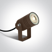 ONE Light GU10 Garden - grondspot op piek - 13,2 x 11,2 cm - IP65 - bruin