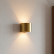Lucide Xio - wandverlichting - 13 x 11 x 9,7 cm - 3,5W dimbare LED incl. - mat goud