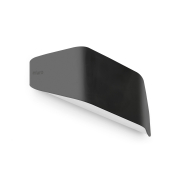 Faro Future - wandverlichting - 31,5 x 7 x 13,5 cm - IP44 - donkergrijs