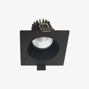 Artdelight Venice 2708 GU10 - inbouwspot - 80 x 80 mm, Ø 74 mm inbouwmaat - zwart