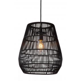Lucide Nerida - hanglamp - Ø 35 x 389 cm - IP44 - zwart 