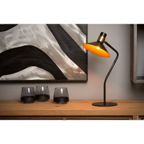 Lucide Pepijn - tafellamp - 16 x 23 x 45 cm - 3 stappen dimbaar - zwart