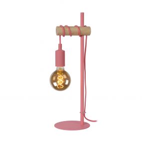 Lucide Pola - tafellamp - Ø 15 x 155 cm - roze