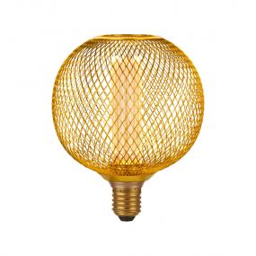 Searchlight Deco LED - Ø 12 x 15 cm - E27 - 3,5W dimbaar - 1800K - goud