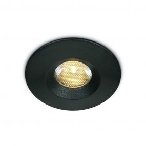 ONE Light - inbouwspot - Ø 46 mm, Ø 38 mm inbouwmaat - 3W dimbare LED incl. - IP65 - zwart