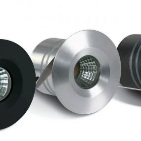 ONE Light - inbouwspot - Ø 46 mm, Ø 37 mm inbouwmaat - 1W/3W LED incl. - IP65 - aluminium