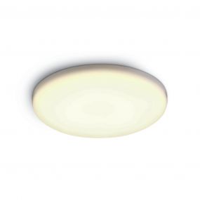 ONE Light Frameless Range - buiten plafondverlichting - Ø 10 x 2,2 cm - 8W LED incl. - IP65 - wit - warm witte lichtkleur