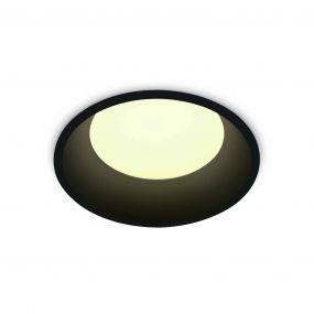 ONE Light SMD Dark Light Range - inbouwspot - Ø 120 mm, Ø 110 mm inbouwmaat - 9W LED incl. - zwart - warm witte lichtkleur