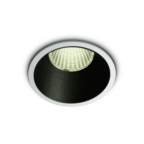 ONE Light COB Dark Light Range - inbouwspot - Ø 73 mm, Ø 67 mm inbouwmaat - 12W dimbare LED incl. - wit - witte lichtkleur