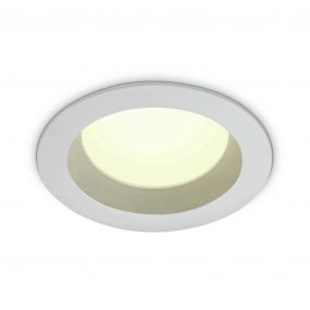 ONE Light Bathroom Downlights - inbouwspot - Ø 110 mm, Ø 95 mm inbouwmaat - 13W LED incl. - IP54 - wit - warm witte lichtkleur