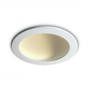 ONE Light Dark Light Dome Reflector - inbouw plafondverlichting - Ø 17 x 5 cm - 16W LED incl. - wit - warm witte lichtkleur