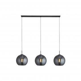 Searchlight Amsterdam - hanglamp - 146 x 30 x 240 cm - zwart