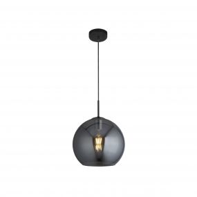 Searchlight Amsterdam - hanglamp - Ø 30 x 120 cm - zwart