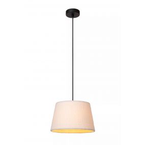 Lucide Woolly - hanglamp - Ø 28 x 150 cm - beige